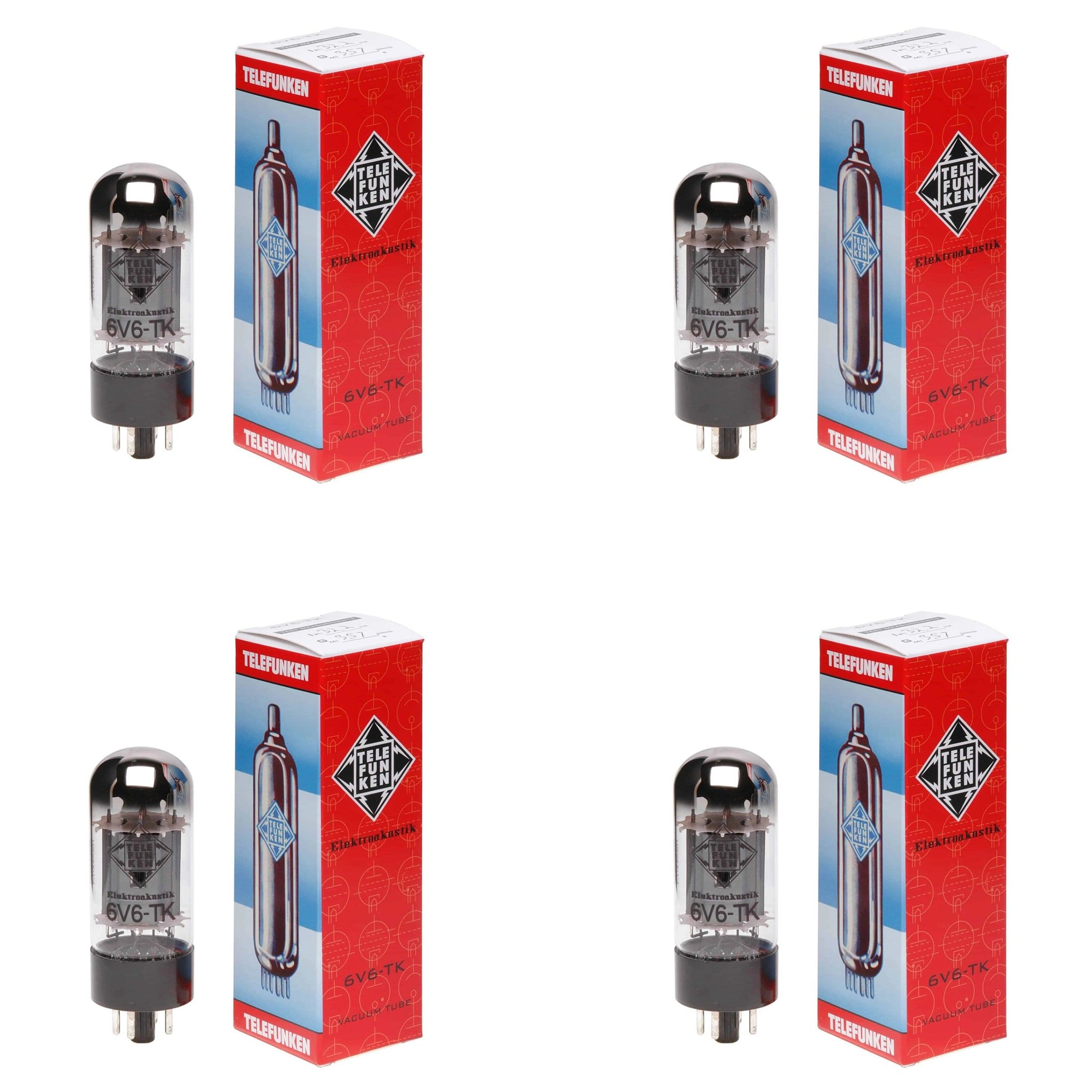 Mwatched Bóng Tube 6V6-TK Matched Quad Vacuum Tube