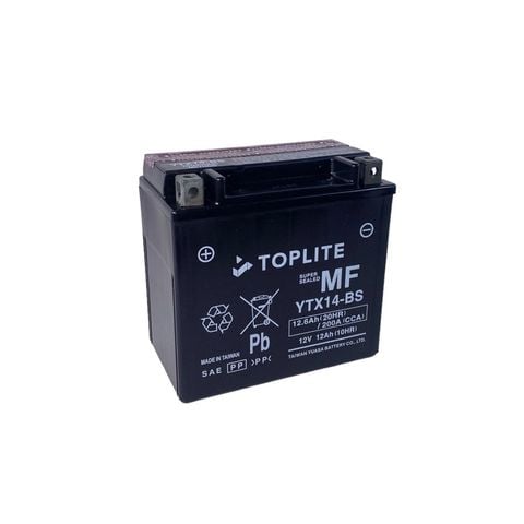 Ắc quy xe moto Toplite YTX14-BS/ YTX14L-BS 12V