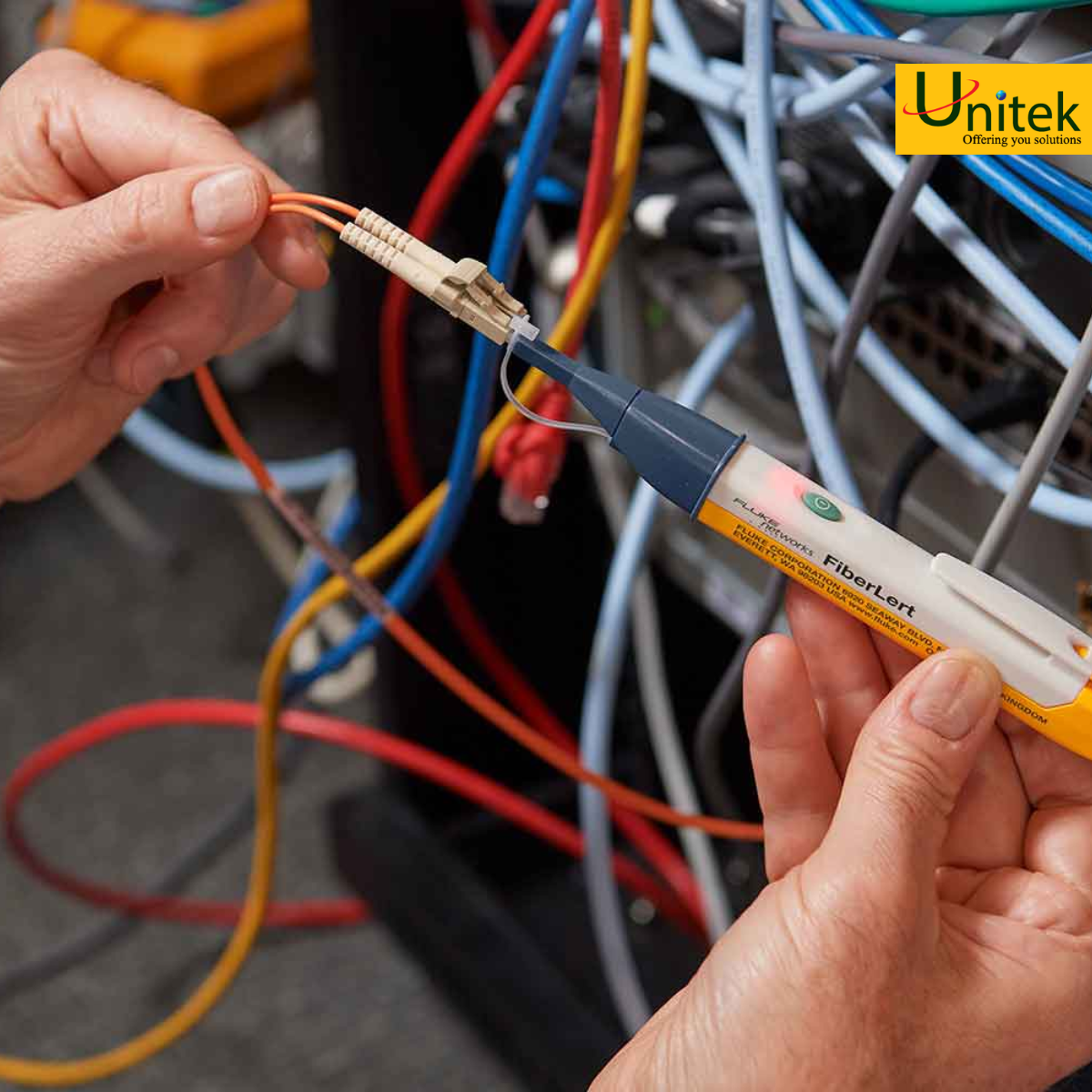 Ảnh minh họa Bút dò tìm Sợi cáp quang Đang hoạt động Fluke Networks FiberLert™ 2
