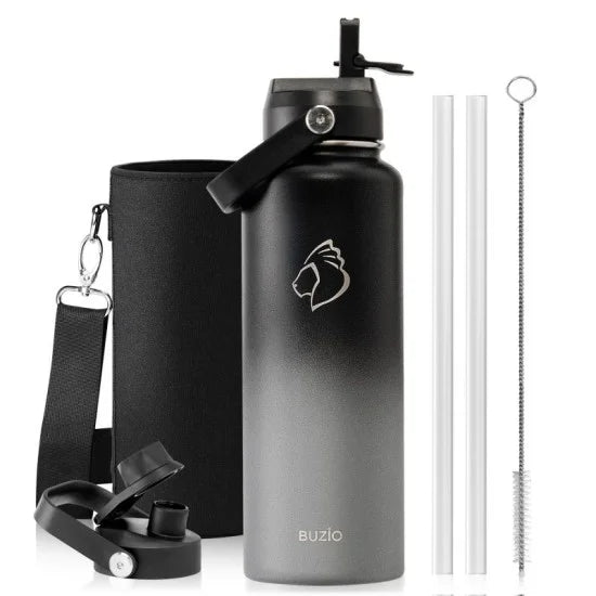 Ảnh minh họa Buzio Bộ bình nước và ba lô học sinh thiết yếu – Shadow Grey 2