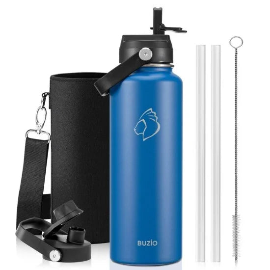 Ảnh minh họa Buzio – Combo Bình nước & Ba lô đồ dùng học sinh – Xanh dương 2