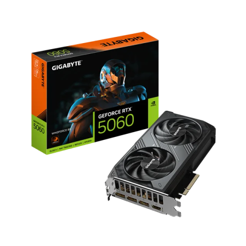 Card màn hình Gigabyte RTX 5060 WINDFORCE-8GD GDDR7 (GV-N5060WF2-8GD)