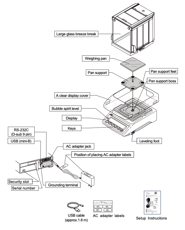 Ảnh minh họa AND Mass Comparators MC-1104A (MC-A/MC-M Series) cân điện tử so sánh khối lượng chuẩn (1100g x 0.0001g) 2
