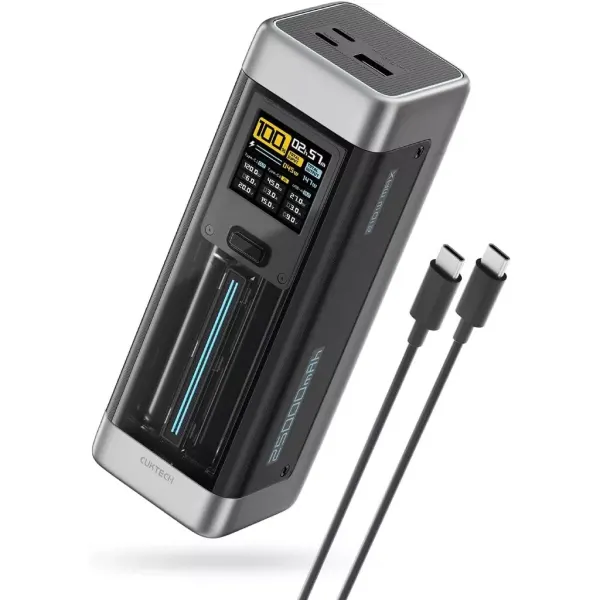 Ảnh minh họa Pin sạc dự phòng Cuktech P+Series No.20 P23 2C1A 25000mAh 210W có màn hình 3