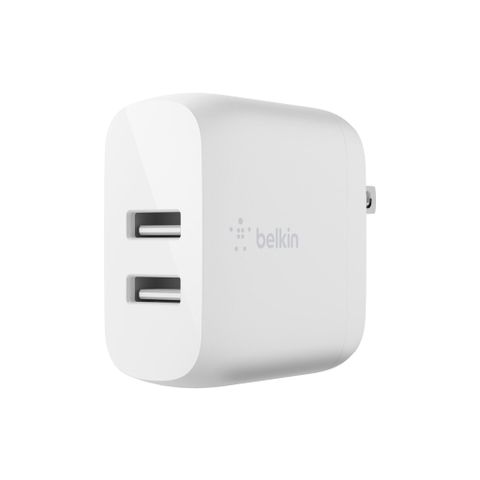Sạc Belkin 24W 2 Cổng USB-A WCB002 | Sạc An Toàn & Ổn Định