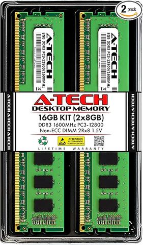 RAM A-Tech 16GB (2x8GB) DDR3 1600MHz