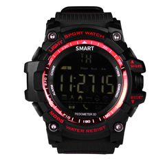  Đồng hồ thể thao thông minh EX16 Red - Bluetooth 4.0, chống nước IP67, pin siêu lâu 8 tháng 