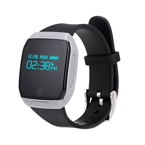 E07S Silver – Vòng đeo tay thông minh OLED, Bluetooth 4.0, chống nước – đa chế độ thể thao
