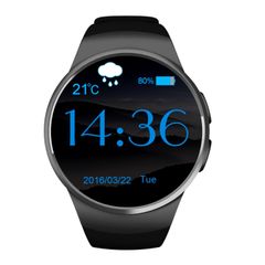  Đồng hồ thông minh KW18 1,3 inch IPS LCD Black – Bluetooth, Theo dõi Sức Khỏe 