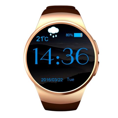 Đồng hồ thông minh KW18 1,3 inch IPS LCD Gold – Bluetooth, Theo dõi Sức Khỏe