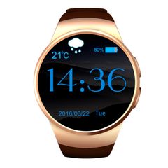  Đồng hồ thông minh KW18 1,3 inch IPS LCD Gold – Bluetooth, Theo dõi Sức Khỏe 