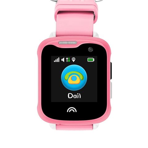 D7 PINK – Đồng hồ thông minh trẻ em 1.33 inch IPS, chống nước IP68, GPS + LBS + WiFi