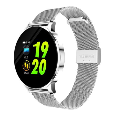 OUKITEL W3 Smart Watch Silver Steel – Màn hình 1,3 inch TFT, Bluetooth, IP67