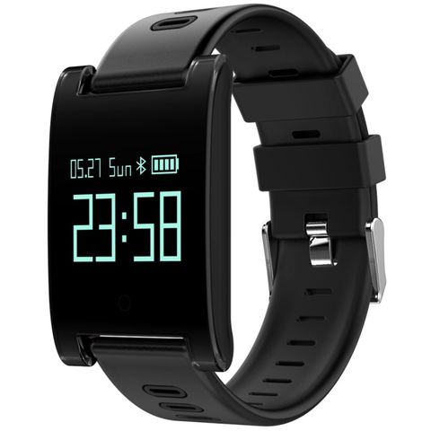 DOMINO DM68 Plus Black – Vòng đeo tay thông minh OLED, chống nước IP67