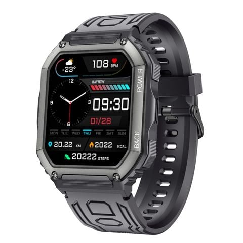 KR06 Black - Đồng hồ thông minh thể thao KR06 Pedometer chống nước