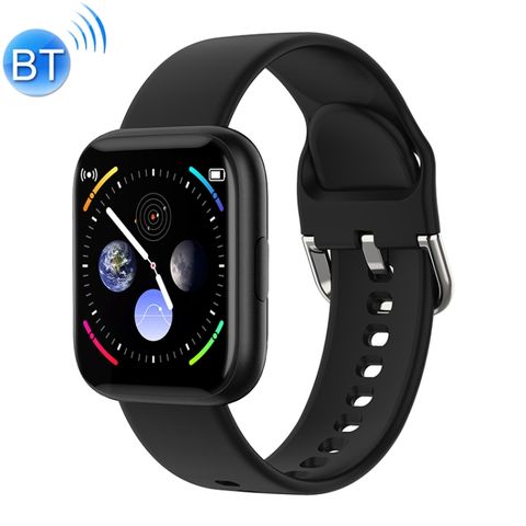 Đồng hồ thông minh P6 Black Silicone – Full Touch 1.4 inch, theo dõi sức khỏe, IP67