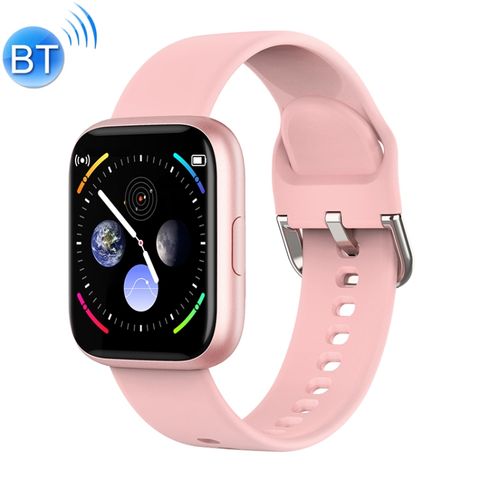 Đồng hồ thông minh P6 Baby Pink Silicone – Full Touch 1.4 inch, theo dõi sức khỏe, IP67