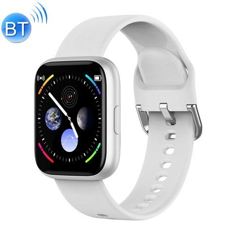 Đồng hồ thông minh P6 White Silicone – Full Touch 1.4 inch, theo dõi sức khỏe, IP67