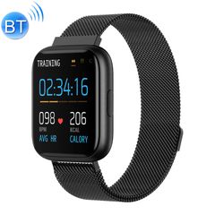  Đồng hồ thông minh P6 1.4 inch Steel Black - Full Touch chống nước IP67, theo dõi sức khỏe 