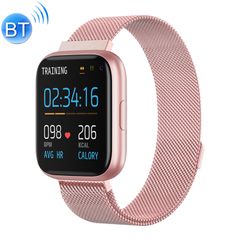  Đồng hồ thông minh P6 1.4 inch Steel Pink - Full Touch chống nước IP67, theo dõi sức khỏe 