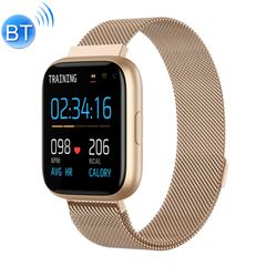  Đồng hồ thông minh P6 1.4 inch Steel Gold - Full Touch chống nước IP67, theo dõi sức khỏe 