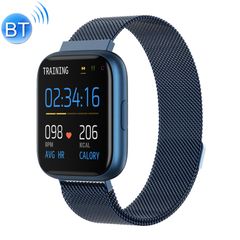  Đồng hồ thông minh P6 1.4 inch Steel Blue - Full Touch chống nước IP67, theo dõi sức khỏe 