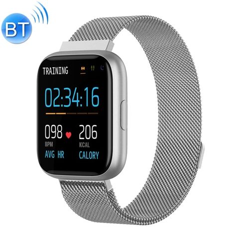 Đồng hồ thông minh P6 1.4 inch Steel Silver - Full Touch chống nước IP67, theo dõi sức khỏe