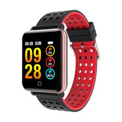  M19 Fitness Tracker 1.3 inch TFT Đen và Đỏ  – Đồng hồ thông minh IP67 theo dõi sức khỏe 