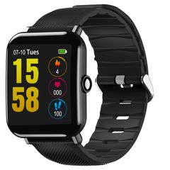  OUKITEL W2 Smartwatch Black – Màn hình IPS 1,3 inch, Bluetooth, Fitness Tracker 