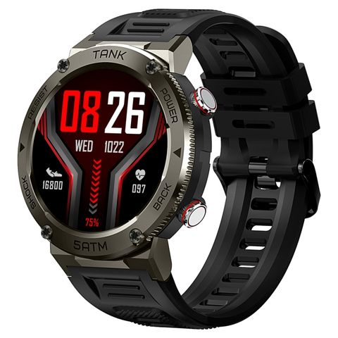 KOSPET TANK T1 Pro Gold – Đồng hồ siêu bền 5ATM & IP69K, Chống nước, Gọi Bluetooth