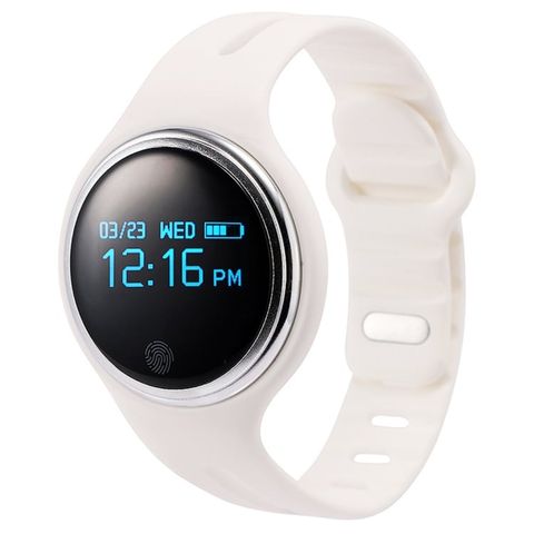 Vòng đeo tay thông minh E07 White – Chống nước, Theo dõi sức khỏe, GPS