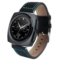  Đồng hồ thông minh A11 Black – Bluetooth, dây da, theo dõi nhịp tim & bước đi 
