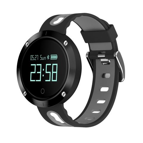 DOMINO DM58 Grey – Vòng đeo tay thông minh thể thao OLED 0.95 inch, đo nhịp tim, chống nước IP68