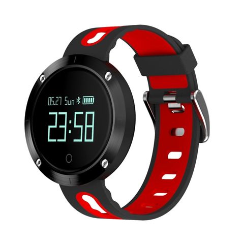 DOMINO DM58 Red – Vòng đeo tay thông minh thể thao OLED 0.95 inch, đo nhịp tim, chống nước IP68