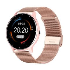  Đồng hồ thông minh ZL02D Pink - dây thép chống nước ZL02D 1,28 inch IP67 Hỗ trợ theo dõi nhịp tim 