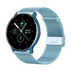  Đồng hồ thông minh ZL02D Blue - dây thép chống nước ZL02D 1,28 inch IP67 Hỗ trợ theo dõi nhịp tim 