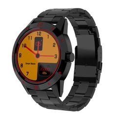  Đồng hồ thông minh N6 Stainless Steel Watch Strap/Black - Màn hình TFT 1.3 inch – Theo dõi sức khỏe, giấc ngủ và nhịp tim 