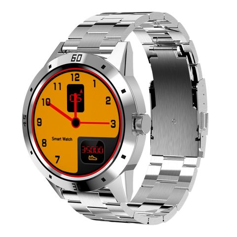 Đồng hồ thông minh N6 Stainless Steel Watch Strap/Silver - Màn hình TFT 1.3 inch – Theo dõi sức khỏe, giấc ngủ và nhịp tim