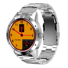  Đồng hồ thông minh N6 Stainless Steel Watch Strap/Silver - Màn hình TFT 1.3 inch – Theo dõi sức khỏe, giấc ngủ và nhịp tim 