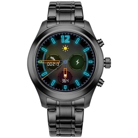 Đồng hồ thông minh M80 Black Steel – Thép không gỉ, IP68, Theo dõi nhịp tim & giấc ngủ