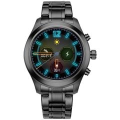  Đồng hồ thông minh M80 Black Steel – Thép không gỉ, IP68, Theo dõi nhịp tim & giấc ngủ 