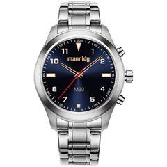  Đồng hồ thông minh M80 Silver Steel – Thép không gỉ, IP68, Theo dõi nhịp tim & giấc ngủ 