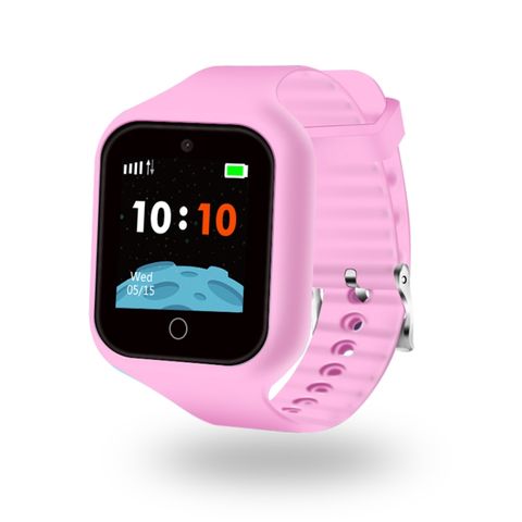 ZGPAX S668 Pink – Đồng hồ thông minh GPS định vị trẻ em, chống nước IP67, hỗ trợ gọi SOS & giám sát từ xa