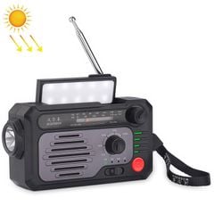  KK-228 Xám – Máy phát điện cầm tay năng lượng mặt trời đa chức năng, radio khẩn cấp ngoài trời 