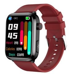 ET210 Red  – Đồng hồ thông minh màn hình IPS 1.39 inch, IP67, ECG & đa thể thao 