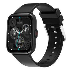 G12 Black – Đồng hồ thông minh màn hình IPS 1.7 inch, giám sát nhiệt độ & cuộc gọi Bluetooth 