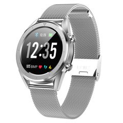  DT28 1.54 inch IP68 Silver Steel – Đồng hồ thông minh dây thép không thấm nước, Bluetooth 4.2 