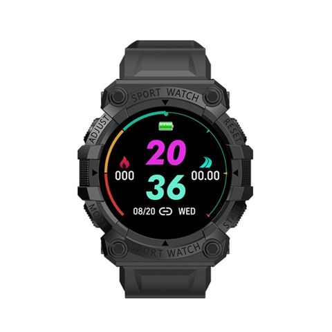 FD68S 1,44 inch Black -  Roud Screen Sport Watch, hỗ trợ nhịp tim / chế độ đa thể thao