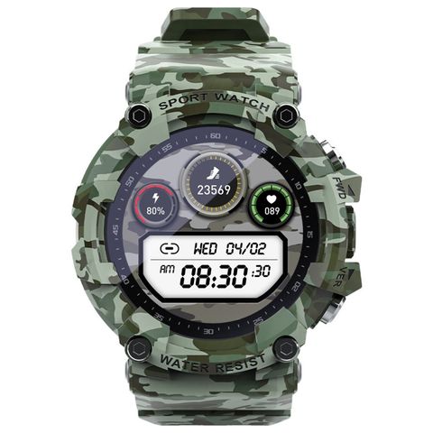 Đồng hồ thông minh Lokmat Attack 2 1,28 inch Camouflag Green – Nhịp tim & Huyết áp