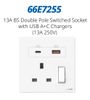 Module Ổ cắm 3 chấu Chuẩn Anh kèm Sạc USB và TypeC Simon M7 66E7255
